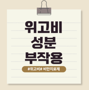위고비 성분 부작용